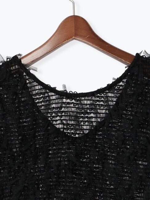 Te chichi TERRASSE「前後2WAYチュールフリンジベスト《2025summer catalog item》」|シャツ・ブラウス|