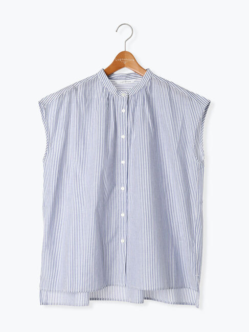 Lugnoncure「綿麻バンドカラーブラウス」|シャツ・ブラウス|