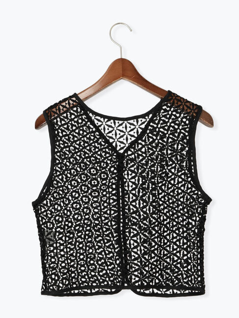 Te chichi TERRASSE「前後2WAYフラワーレースベスト」|シャツ・ブラウス|