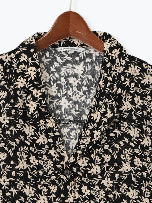 Te chichi TERRASSE「リネン混オープンカラーシャツ」|シャツ・ブラウス|