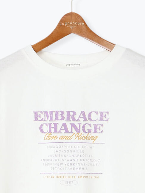 Lugnoncure「かすれロゴプリントTシャツ」|Tシャツ・カットソー|