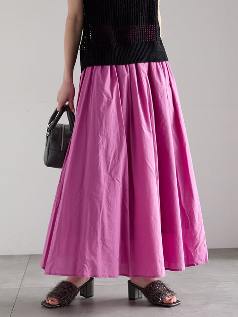 Te chichi「コットンギャザースカート」|スカート|ピンク