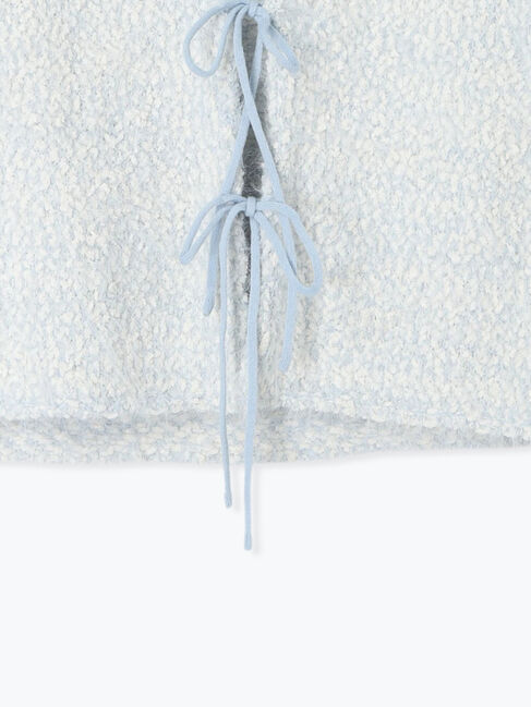 Te chichi TERRASSE「ポンポンヤーンニットショートベスト」|ダウンベスト・ベスト|