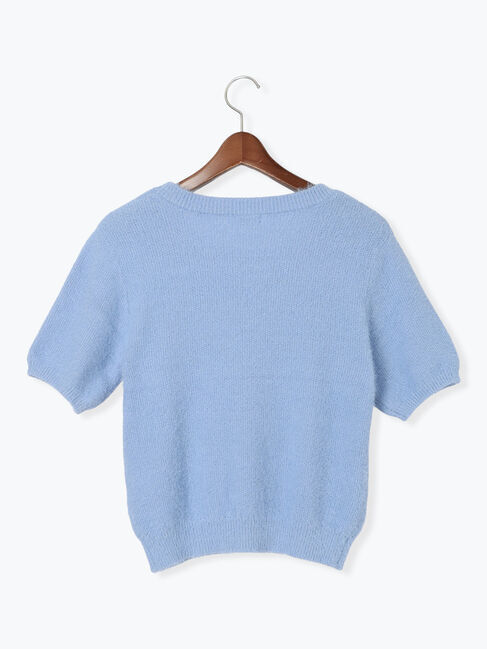 Te chichi TERRASSE「ラメシャギーハーフスリーブニット」|ニット・セーター|