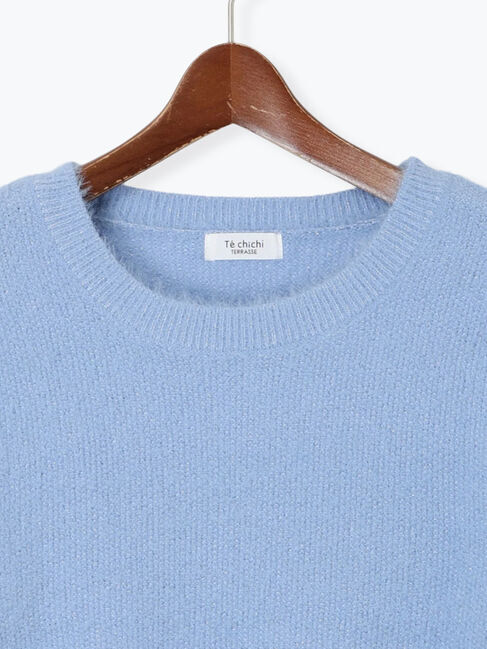 Te chichi TERRASSE「ラメシャギーハーフスリーブニット」|ニット・セーター|