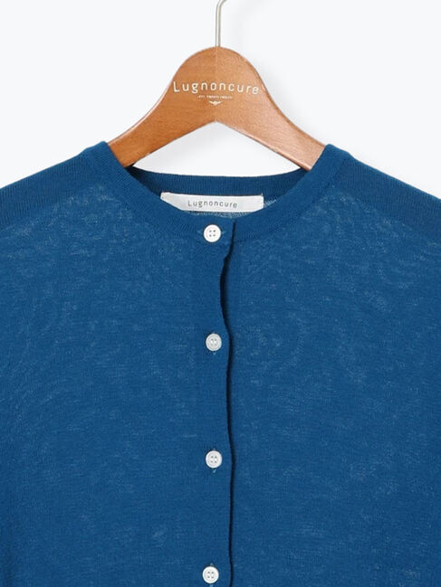 Lugnoncure「コットンクルーネックカーディガン」|カーディガン|