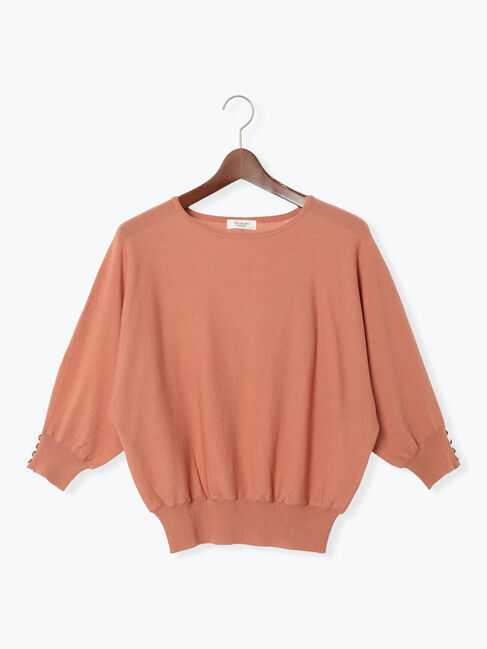 Te chichi TERRASSE「金釦ドルマンスリーブニット」|ニット・セーター|ピンク