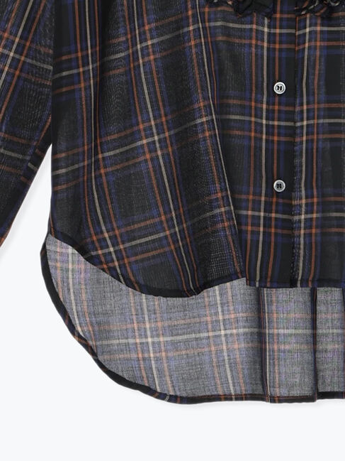 Te chichi「チェックフリルブラウス」|シャツ・ブラウス|