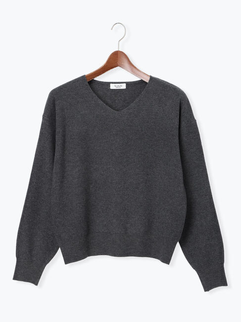 Te chichi TERRASSE「もちもちミラノリブVネックニット」|ニット・セーター|