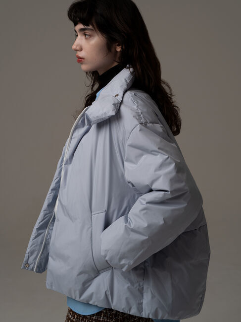 Te chichi「スタンドカラーショートダウンジャケット《2025winter catalog item》」|その他|ブルー