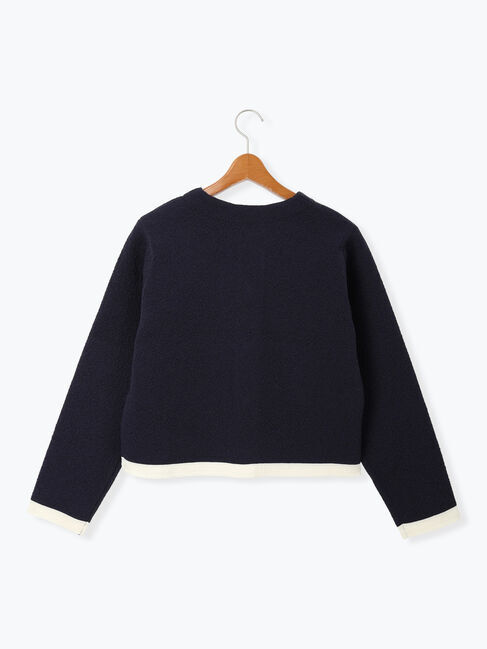 Lugnoncure「金釦配色ニットジャケット」|カーディガン|