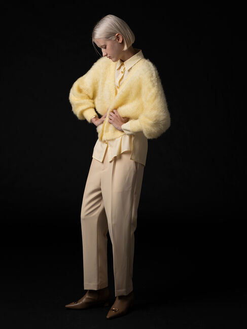 Te chichi「【Atelier Bonheur】ナローベルトハイウエストテーパードパンツ《2025winter catalog item》」|その他|