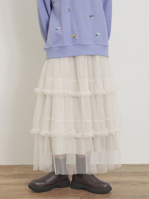 Samansa Mos2「チュールフリルスカート」|スカート|