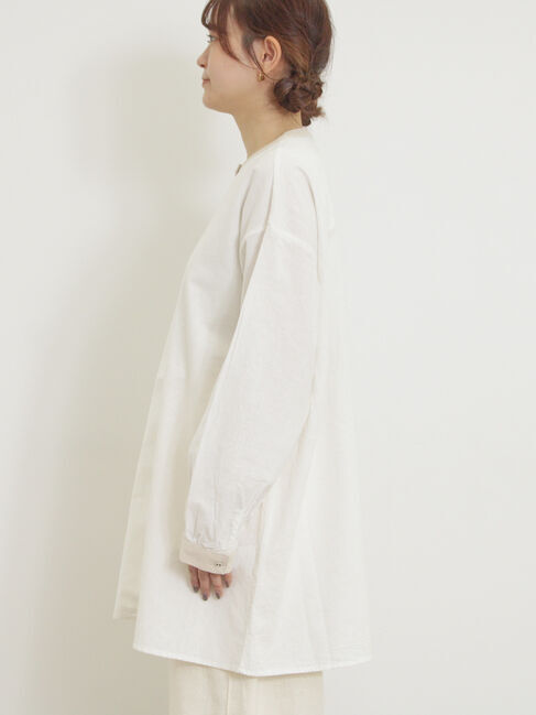 Samansa Mos2「柄アソートクレリックチュニック」|シャツ・ブラウス|