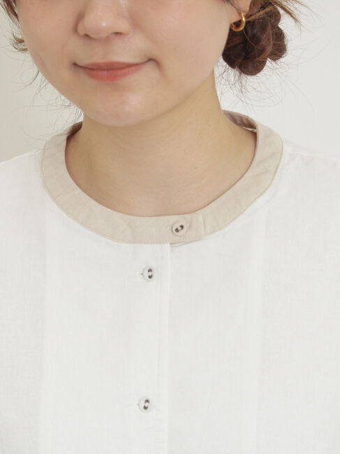 Samansa Mos2「柄アソートクレリックチュニック」|シャツ・ブラウス|