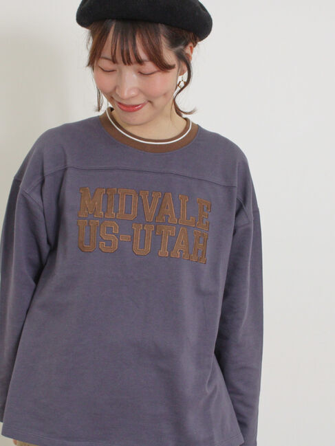 Samansa Mos2「ワッペンロゴスウェット」|Tシャツ・カットソー|