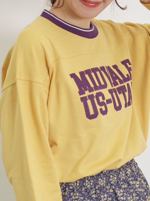 Samansa Mos2「ワッペンロゴスウェット」|Tシャツ・カットソー|