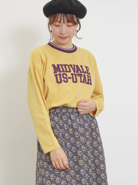 Samansa Mos2「ワッペンロゴスウェット」|Tシャツ・カットソー|