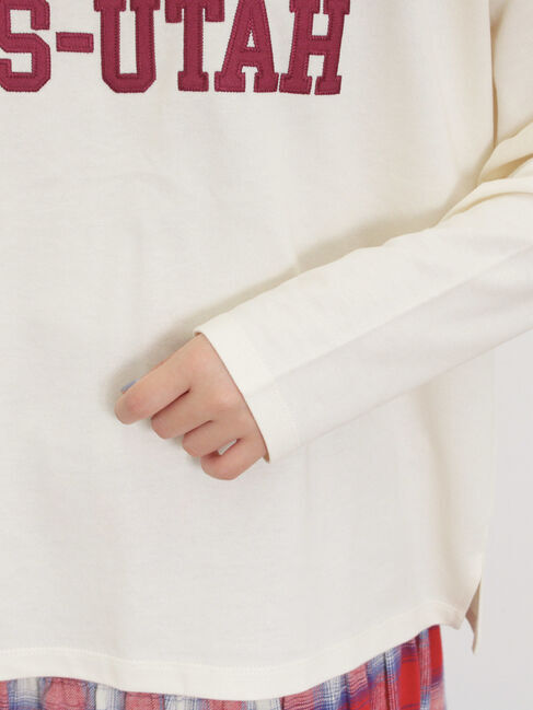 Samansa Mos2「ワッペンロゴスウェット」|Tシャツ・カットソー|