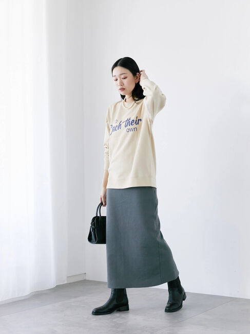 Samansa Mos2 blue「◎ニットタイトスカート」|スカート|