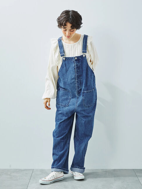 Samansa Mos2「ドビーストライプレースフリルブラウス」|シャツ・ブラウス|