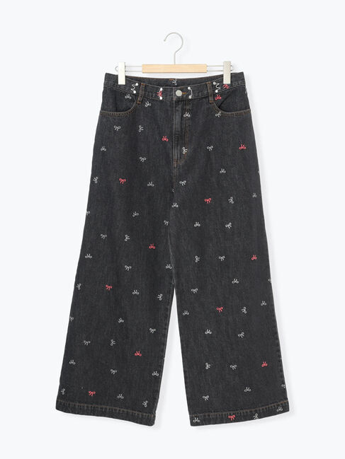 Samansa Mos2「【M/Lサイズ】ホックタックデニムパンツ」|その他|