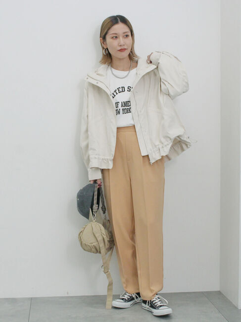 Samansa Mos2 blue「【イージーケア・吸水速乾】マルチスタイルテーパードパンツ」|その他|