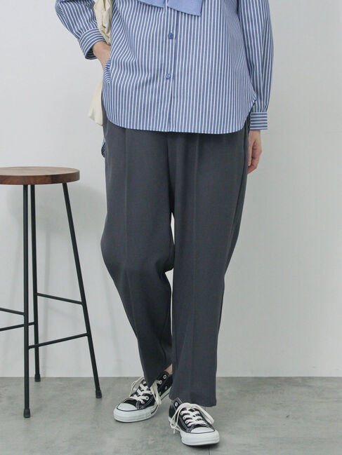 Samansa Mos2 blue「【イージーケア・吸水速乾】マルチスタイルテーパードパンツ」|その他|