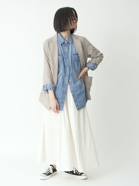 sm2rhythm「ワッシャーギャザースカート」|スカート|