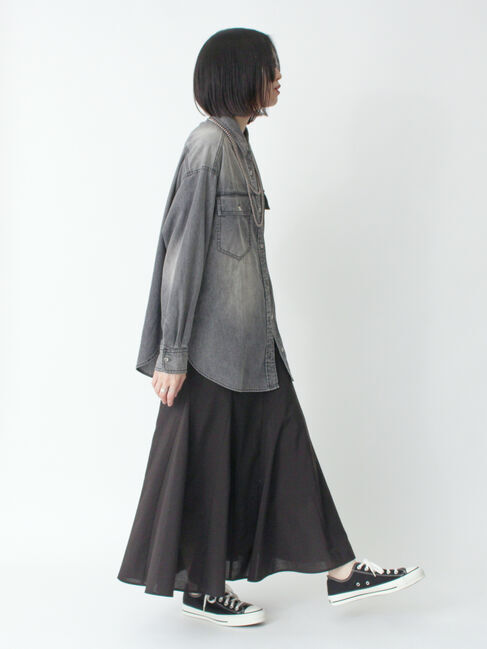 sm2rhythm「リネン混フレアスカート(セットアップ可)」|スカート|