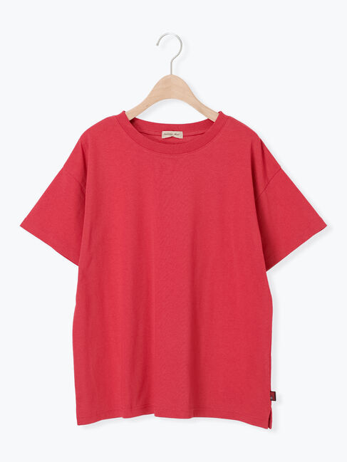 Samansa Mos2「【USAコットン】Tシャツ」|Tシャツ・カットソー|レッド