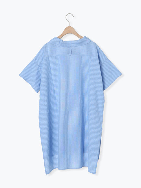 Samansa Mos2「【クールコットン】柄アソートスキッパーチュニック」|シャツ・ブラウス|