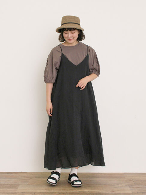 Samansa Mos2「袖タテフリルTシャツ」|Tシャツ・カットソー|