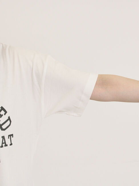 Samansa Mos2「【オーガニックコットン】ロゴプリントTシャツ」|Tシャツ・カットソー|