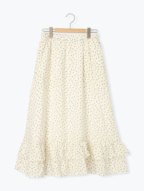 Samansa Mos2「柄アソート裾ティアードスカート」|スカート|