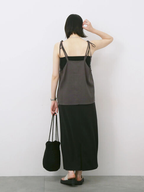 Samansa Mos2 blue「ポンチナロースカート」|スカート|