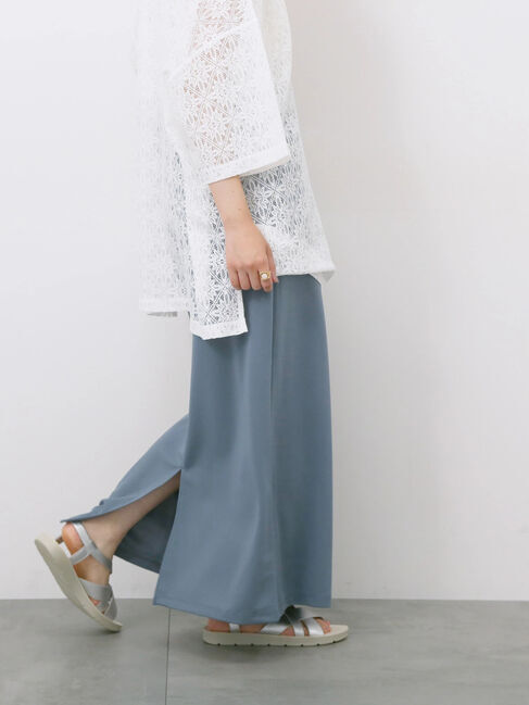 Samansa Mos2 blue「ポンチナロースカート」|スカート|