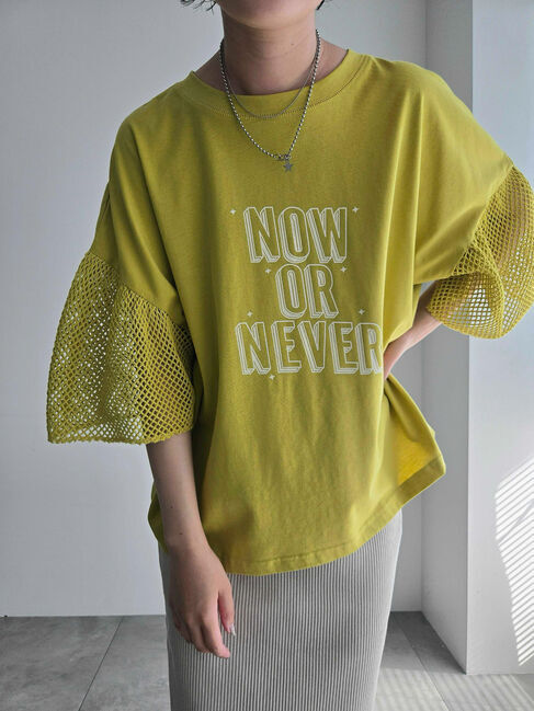 SM2「[接触冷感]袖メッシュプリントTシャツ」|Tシャツ・カットソー|