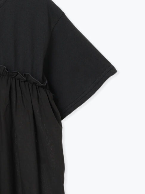 Samansa Mos2「◎コットンレースドッキングTシャツ」|Tシャツ・カットソー|