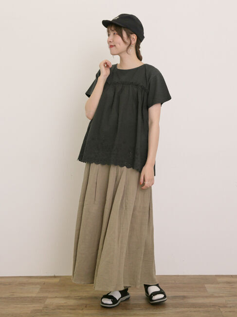 Samansa Mos2「【M/Lサイズ】◎楊柳ガウチョパンツ」|その他|
