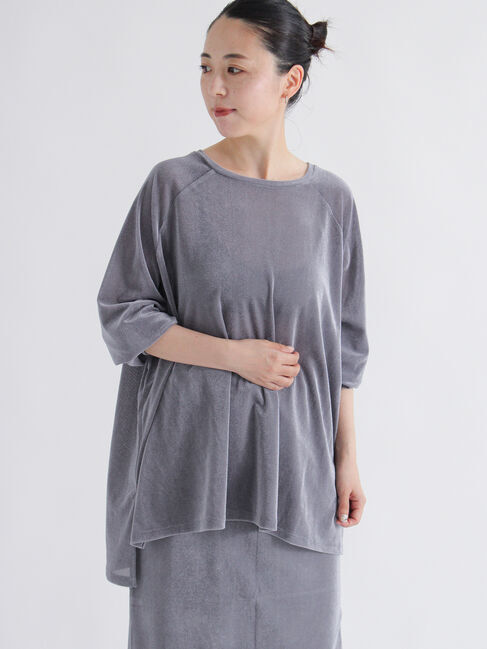 sm2rhythm「シアーベロアプルオーバー」|Tシャツ・カットソー|グレー