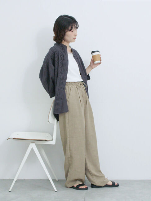 Samansa Mos2 blue「ピンタックブラウス」|シャツ・ブラウス|