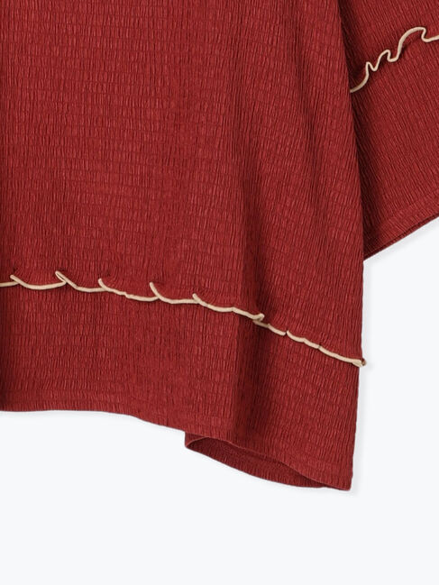 Samansa Mos2 blue「配色メローアソートプルオーバー」|Tシャツ・カットソー|