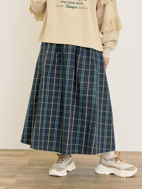 Samansa Mos2「柄アソートタックスカート」|スカート|