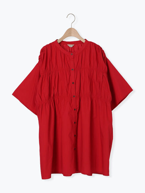 Samansa Mos2「シャーリングチュニック」|シャツ・ブラウス|