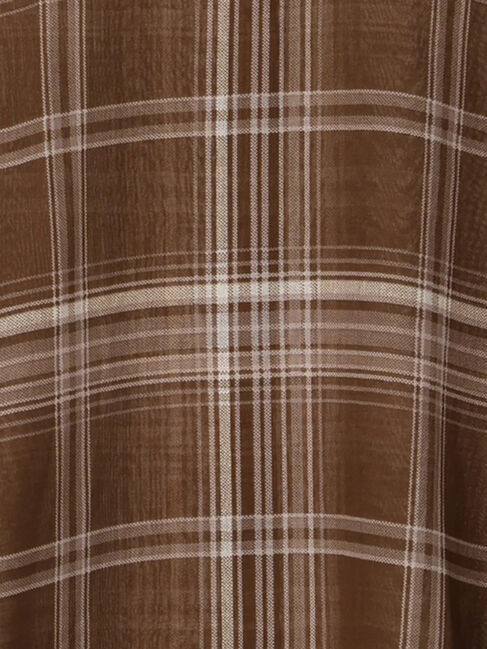 Samansa Mos2 blue「シアーチェックシャツ」|シャツ・ブラウス|