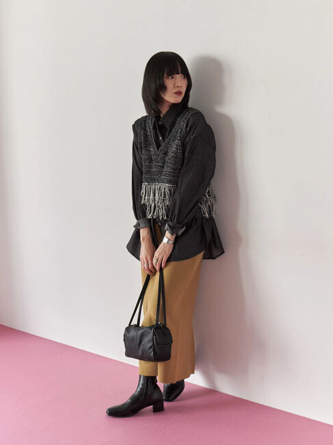 Samansa Mos2 blue「【マエストロ監修】ストレスフリーショートブーツ」|ビジネス・ドレスシューズ|