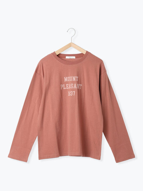 Samansa Mos2 blue「アソートプリントロンT」|Tシャツ・カットソー|