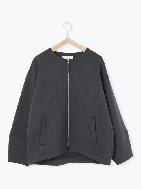 Samansa Mos2 blue「ダンボールクルーネックジャケット」|その他|