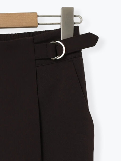 Samansa Mos2 blue「【イージーケア】サイドタブストレートパンツ」|その他|